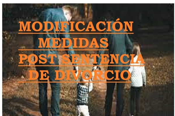 MODIFICACIÓN MEDIDAS DEL DIVORCIO.